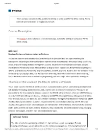 Course Description