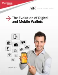 The Evolution of Digital and Mobile Wallets August 2016