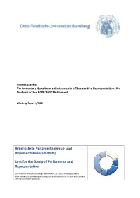 Und Repräsentationsforschung Unit for the Study of Parliaments and Representation