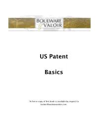 US Patent Basics