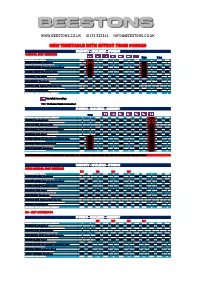 New Timetable with Effect from 01/09/20