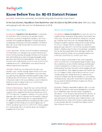Swing Left NJ-03 District Primer