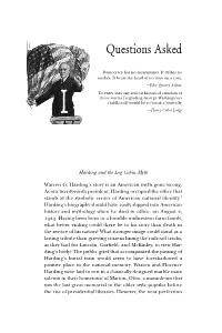Dead Last: the Public Memory of Warren G. Harding's Scandalous
