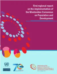 First Regional Report on the Implementation of the Montevideo Consensus on Population and Development