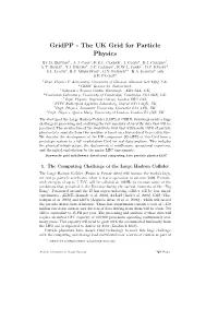 Gridpp - the UK Grid for Particle Physics