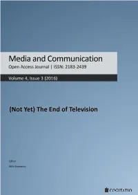 Media and Communication Open Access Journal | ISSN: 2183-2439