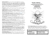 Parish Newsletter