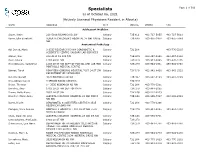 Specialists Page 1 of 509 As of October 06, 2021 (Actively Licensed Physicians Resident in Alberta)
