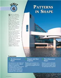 Unit 6: Patterns in Shape