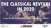Classical Revival in 2020