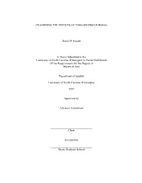 Examining the Effects of Tabloid Discourse(S)