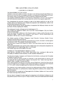 The Case of the Catalan Nation a Historical Summary