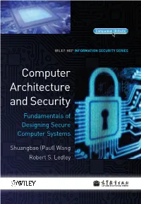 Computer Architecture and Security