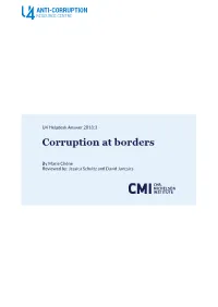 Corruption at Borders