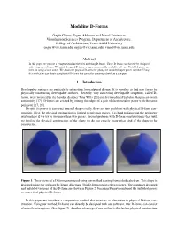 Paper, We Present a Computational Method for Modeling D-Forms