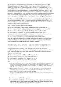 Place-Name Sources