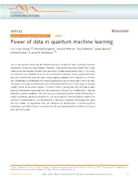 Power of Data in Quantum Machine Learning