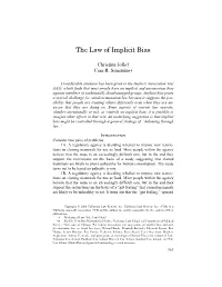 The Law of Implicit Bias
