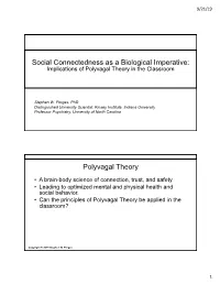 Implications of Polyvagal Theory in the Classroom