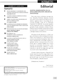 INTERMEZZO Editorial