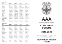 Standards Scheme 2019-2020
