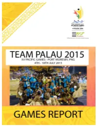 15Th Pacifc Games Report Final II
