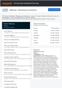 310 Bus Time Schedule & Line Route