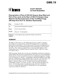 Expropriation of Part of 228-230 Queens Quay West