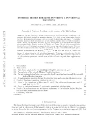 Extended Higher Herglotz Functions I. Functional Equations 2