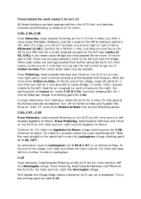 Travel Details for Walk Routes C 01 to C 11 All These Locations Are Best Approached from the A170 That Runs Between Helmsley