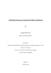 A Reliabilist Strategy for Solving the Problem of Induction by Fergus