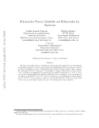 Holomorphic Poisson Manifolds and Holomorphic Lie Algebroids with Real Poisson Geometry