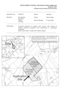 (Item 9) Application No. 2-06-9017 High House Quarry, Cobble Hall