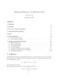 Orthogonal Polynomials: an Illustrated Guide
