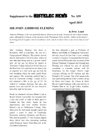 Sir John Ambrose Fleming