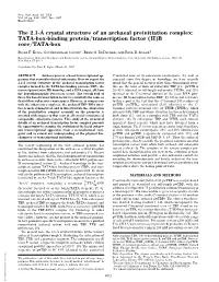 The 2.1-Е Crystal Structure of an Archaeal Preinitiation Complex
