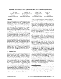 Towards Web-Based Delta Synchronization for Cloud Storage Services