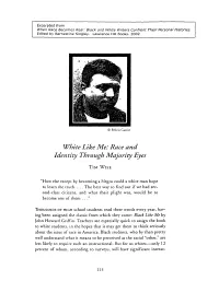 White Like Me: Race and Identity Through Majority Eyes