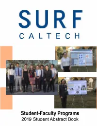 2019 Abstract Book