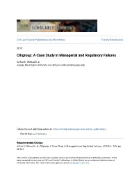 Citigroup: a Case Study in Managerial and Regulatory Failures