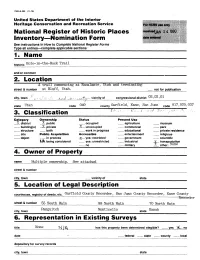 Nomination Form See Instructions in How to Complete National Register Forms Type All Entries—Complete Applicable Sections______1