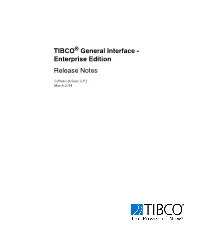 TIBCO General Interface