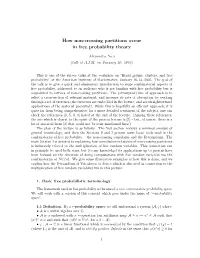 How Non-Crossing Partitions Occur in Free Probability Theory
