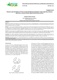 MOLECULAR DYNAMICS STUDY of NON-HYDROGEN-BONDING BASE-PAIR DNA DUPLEX D(GTCD NAM GCGCCGTGGC)