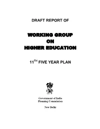 Working Group on Higher Education