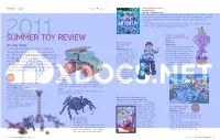 2011 Summer Toy Review It's Toy Time!