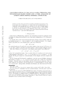 Counterexamples to the Local-Global Principle for Non-Singular Plane Curves and a Cubic Analogue of Ankeny-Artin-Chowla-Mordell Conjecture