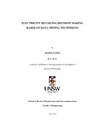 Electricity Retailing Decision Making Based on Data Mining Techniques