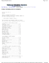NWS Public Information Statement