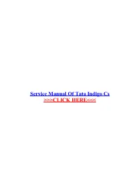 Service Manual of Tata Indigo Cs